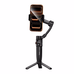 Gimbal ar 3 asu stabilizāciju un tālvadības pulti Hoco K91 melns