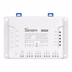 SONOFF Smart 4-Channel Switch Wi-Fi with RF433MHz Control