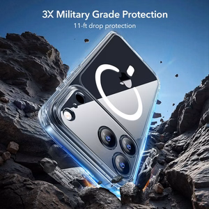 ESR Classic Hybrid MagSafe + rūdītā stikla komplekts iPhone 17 Pro - caurspīdīgs