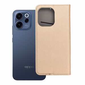 Atverams Smart Case Book maciņš Oppo Reno 15F, zeltains