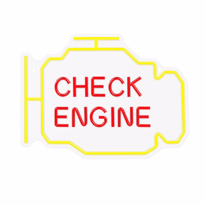 Neon PLEXI LED CHECK ENGINE dzeltens sarkans NNE21 Neolia