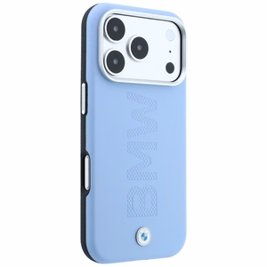 BMW Sign Centered Deboss MagSafe maciņš modelim iPhone 17 Pro / 18 Pro – zils