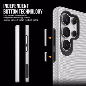 Perfekcionistu trīsstūra korpuss Samsung S938 S25 Ultra sudraba krāsā