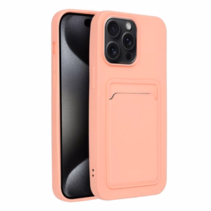 Case for iPhone 15 PRO MAX Card Case pink
