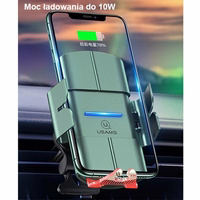 USAMS Indukcijas turētājs US-CD133 10W Automatic ventilācijas režģim melns Starod CD133ZJ01