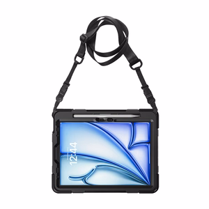 Izturīgs aizsargvāciņš Crong Defender Plus iPad Air 11″ (M2/M3/M4, 2024–2026), iPad Air 10,9″ (4./5. paaudze) un iPad Pro 11″ (2021/2022), melns