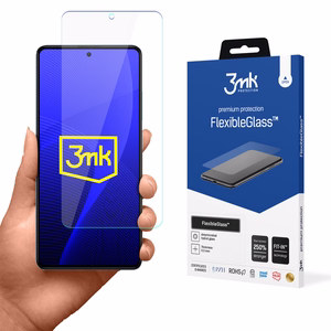 Закалённое стекло для Xiaomi Redmi Note 12 Pro гибридное Flexi 7H серия 3mk FlexibleGlass