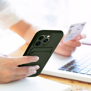 CARD viedtālruņa apvalks IPHONE 15 Pro zaļš