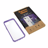 PanzerGlass ClearCase antibakteriālais viedtālruņa apvalks ar Military Grade sertifikātu iPhone 13 / 14 / 15 - caurspīdīgs violets