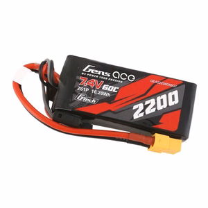 GensAce G-Tech LiPo 2200 mAh 7,4 V 60C 2S1P XT60 akumulators