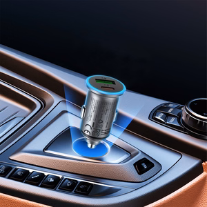 Auto lādētājs Acefast B15 65W USB-C/USB-A pelēks