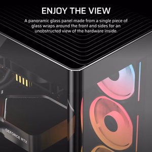 Corsair 4500X LX-R RGB rūdīts stikls vidēja torņa korpuss, melns