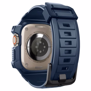 Spigen Rugged Armor Pro apvalks Apple Watch Ultra 1 / 2 (49mm) - jūras zila