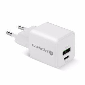 lādētājs 1 x USB, 1 x USB-C Quick Charge 3.0 20W balts
