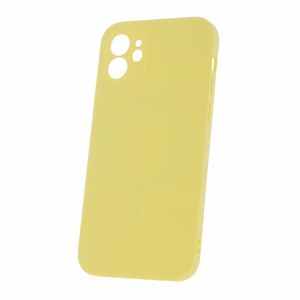 Mag neredzamais viedtālruņa apvalks iPhone 12 6,1" pasteļdzeltena