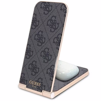 Guess 4G MagSafe MagSafe salokāms 2in1 15W induktīvais lādētājs - melns