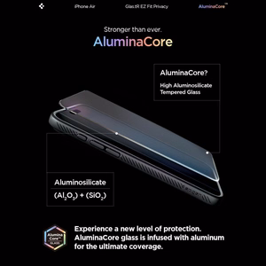 Spigen Glas.TR EZ Fit 2-komplekts privātuma stikls iPhone 17 Air