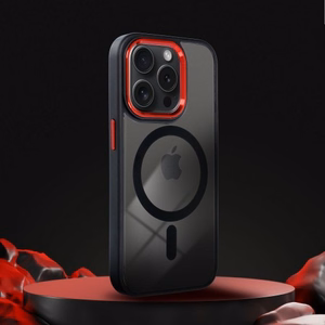 Telefona maciņš „Color Edge Mag Cover“ Samsung S942 S26 melns / sarkans