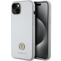 Guess GUHCP15MPS4DGPS iPhone 15 Plus 6.7" sudraba/sudraba cietais apvalks Strass Metāla Logotips