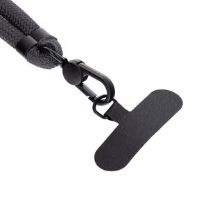 SWING (8mm) Tālruņa siksniņa, Tālruņa kulons ar regulējamu garumu / auklas garums 165cm (maks. 82.5cm cilpā) / uz pleca vai kakla - pelēks