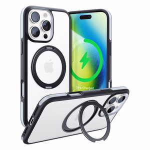 Torras Ostand R Fusion чехол для iPhone 16 Pro (Чёрный)