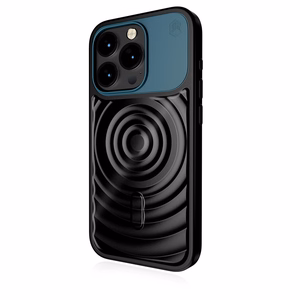 STM Reawaken Ripple MagSafe vāciņš ierīcei iPhone 15 Pro Max, melns un Atlantijas zils