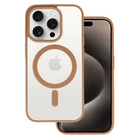 Akrila krāsains magnētiskais viedtālruņa apvalks Iphone 16 Plus tuksneša titāna