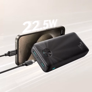 Portatīvais lādētājs Joyroom JR-PBF16 melns 20000mAh 22.5W (PD / QC3.0)