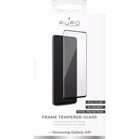 PURO Frame Tempered Glass - aizsargājošs glass the screen of Samsung Galaxy A51 (melns frame)