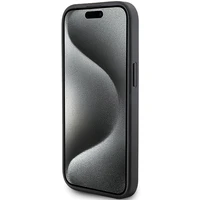 Karl Lagerfeld Kviltēts K Pattern apvalks viedtālrunim iPhone 15 Plus / 14 Plus - melns