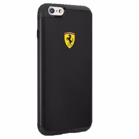 Ferrari triecienizturīgs viedtālruņa apvalks iPhone 6 / 6S - Melns