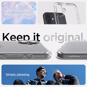 Spigen Ultra Hybrid viedtālruņa apvalks iPhone 16 Plus - caurspīdīgs