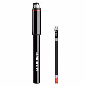 Rockbros SMART-B 150 PSI mini velosipēda pumpis Presta un Schrader ventiļiem – krāsa: melna