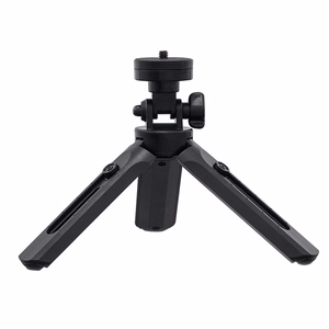 Mini statīva selfiju nūjas turētājs telefonam, kamerai un GoPro, 16-21 cm - melns