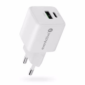 lādētājs 1 x USB, 1 x USB-C Quick Charge 3.0 20W balts