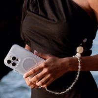 UNIQ Coehl Candy Gem Handstrap universāla telefona rokas siksniņa sudraba/sudraba sparkling