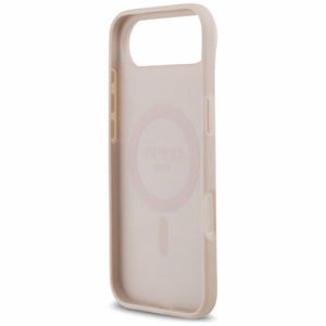 Guess 4G Circle Classic Logo Magnētiskais viedtālruņa apvalks iPhone Air - rozā