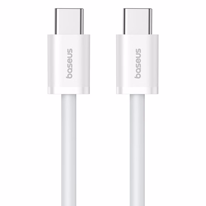 Baseus Superior Series 2 Ātra uzlāde Datu kabelis Type-C uz Type-C 30W 1m Balts