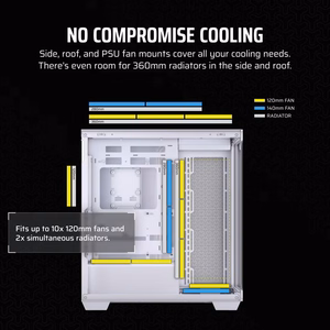 Corsair 3500X RS-R ARGB Midi Tower balts