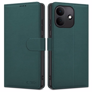 Tech-Protect Wallet vāciņš-maciņš modelim Xiaomi Redmi Note 17 Pro 5G – zaļš