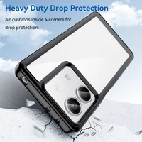 Kosmosa viedtālruņa apvalks ar gēla rāmi Xiaomi Redmi Note 13 Pro+ - melns