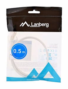 Lanberg PCU6-10CC-0050-W tīkla kabelis balts 0.5 m Cat6 U/UTP (UTP)