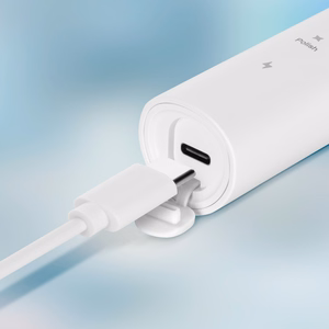 TEESA SONIC 2 skaņas zobu birste, melna, 5 režīmi, ceļojumu futrālis, USB-C