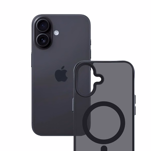 Чехол 3mk Smoke MagCase для iPhone 17 - чёрный полупрозрачный