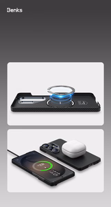 Benks Magnetic Armor Air Kevlar Maciņš Metal Frame 600D (J048) for Samsung Galaxy S26 melns