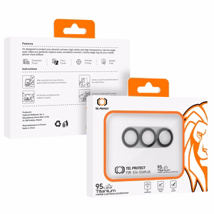 Rūdīts stikls Tel Protect 95% AR+AF Full Metal Camera Protector uz kameras priekš Samsung Galaxy S26 Ultra balts (kameras sala)