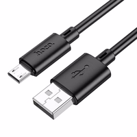 Kabelis USB A uz Micro USB Hoco 2,4A 2 m X88 melns