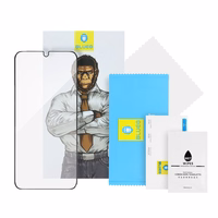 5D Mr. Monkey Glass - Apple iPhone XS Max melns (Spēcīgs HD)