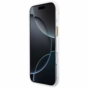 Guess IML Gradient Script Metal MagSafe Maciņš for iPhone Air - balts