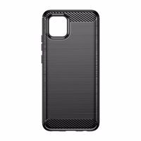 Carbon Case elastīgs apvalks Samsung A03S EU (166.5) melns